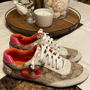 Coach suede shoes size 10